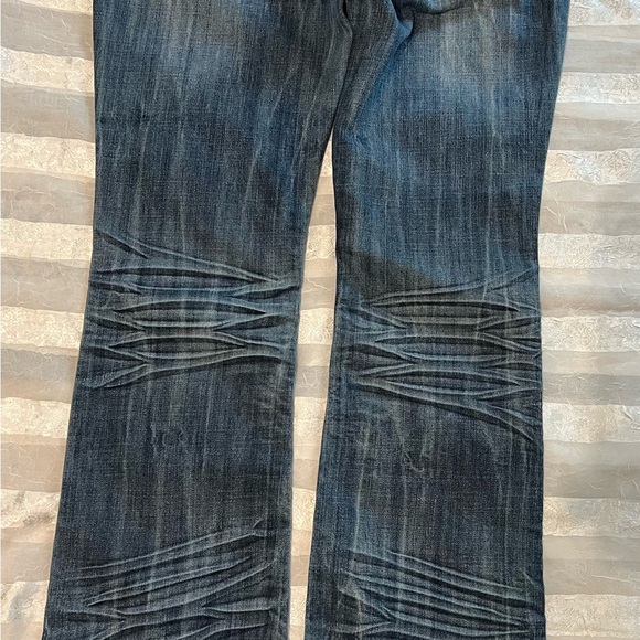 Dollhouse Flare Blue Jeans with Wide Leg Style - Picture 2 of 3